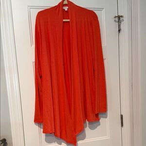 Market & Spruce coral Open Front Cardigan